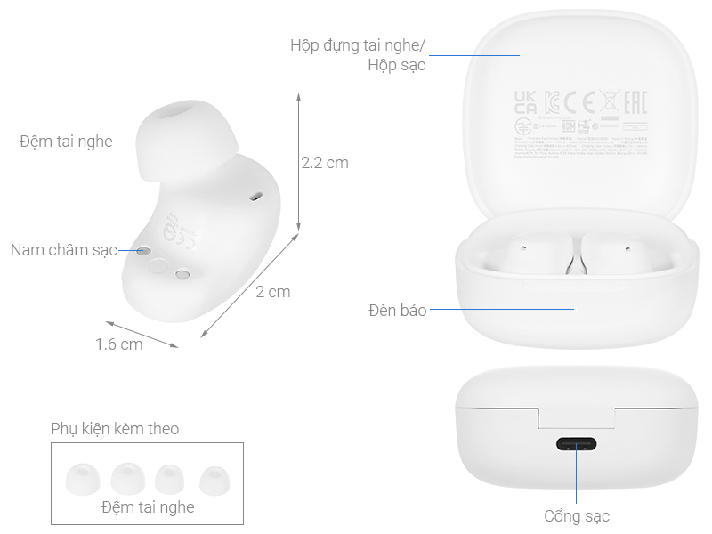 Tai nghe Bluetooth True Wireless Xiaomi Redmi Buds 6 Play