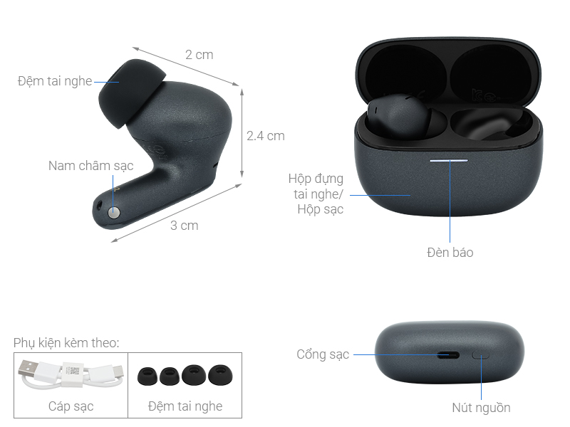 Tai nghe Bluetooth True Wireless Xiaomi Redmi Buds 6 Pro