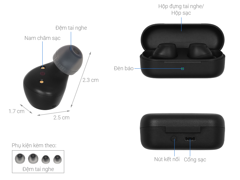Tai nghe Bluetooth True Wireless Sony WF-C510 - imei