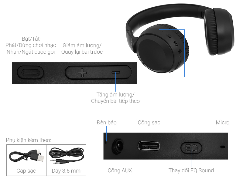 Tai nghe Bluetooth Chụp Tai Havit H603BT