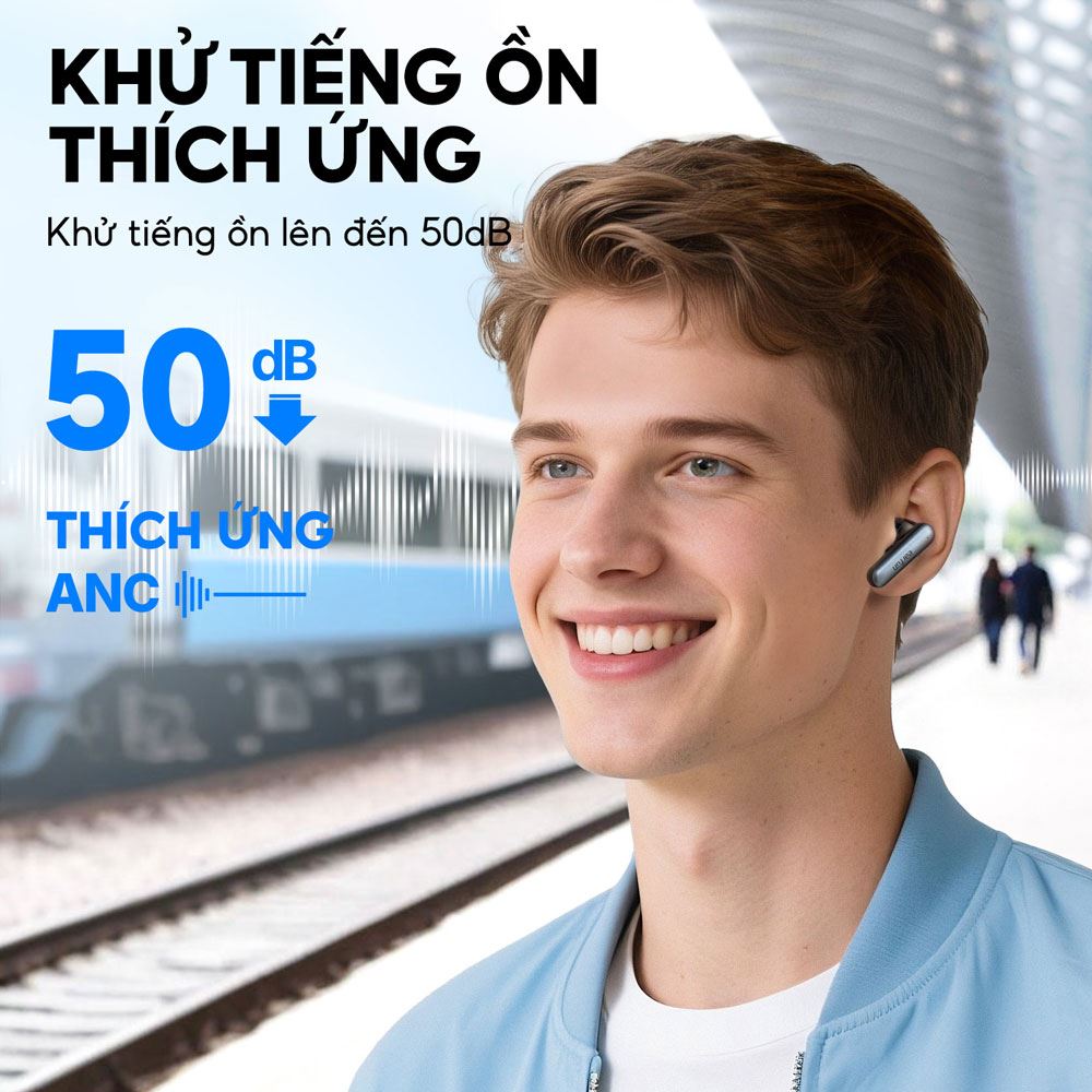 Tai nghe Bluetooth True Wireless Earfun Air Pro 4i - Đen Màu Đen