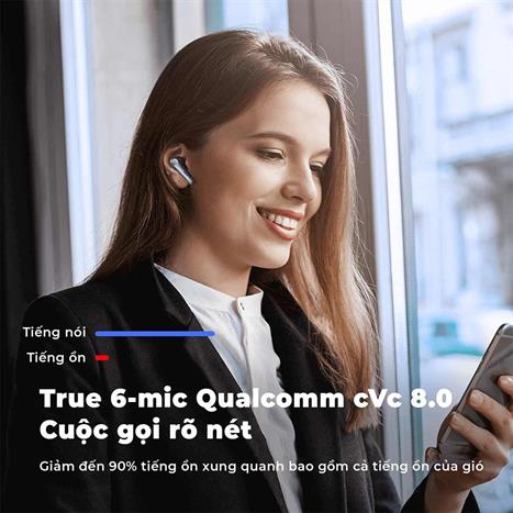Tai nghe Bluetooth True Wireless Earfun Air Pro 3 - Đen Màu Đen