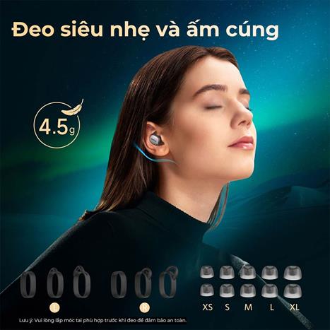 Tai nghe Bluetooth True Wireless Earfun Free Pro 3 - Đen Màu Đen