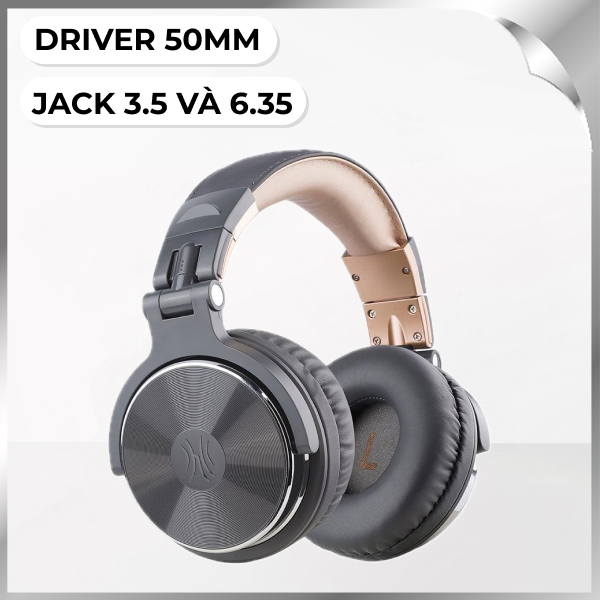 Tai nghe chụp tai OneOdio Pro 10 - Xám Vàng