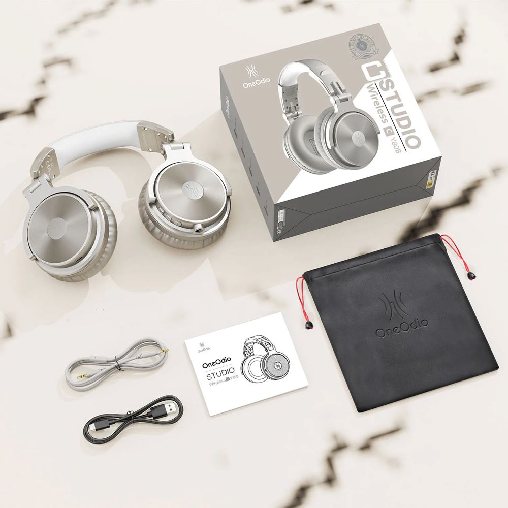 Tai nghe Bluetooth Chụp Tai OneOdio Pro C - Bạc Màu Bạc