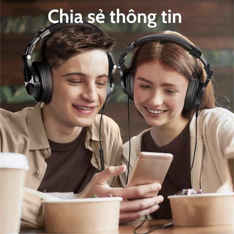 Tai nghe Bluetooth Chụp Tai OneOdio A70 - Đen Màu Đen