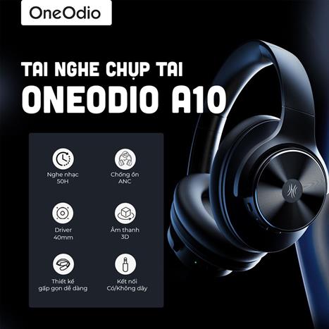 Tai nghe Bluetooth Chụp Tai OneOdio A10 - Đen Màu Đen