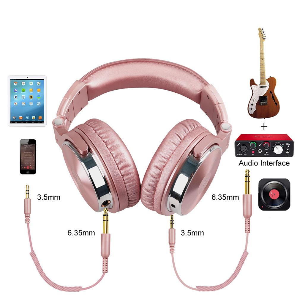 Tai nghe chụp tai OneOdio Pro 10 - Vàng Hồng - 6