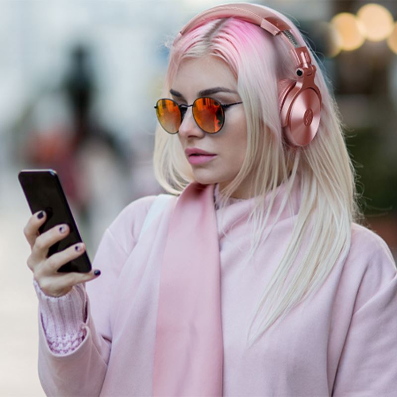 Tai nghe Bluetooth Chụp Tai OneOdio Pro C - Vàng Hồng - 10