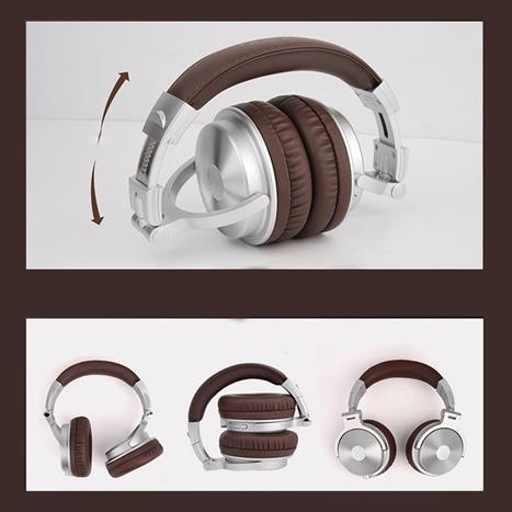 Tai nghe Bluetooth Chụp Tai OneOdio Pro C - Nâu Bạc Màu Bạc