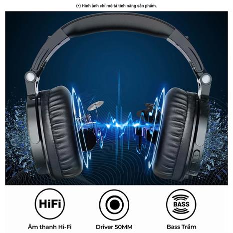 Tai nghe Bluetooth Chụp Tai OneOdio Pro C - Nâu Bạc Màu Bạc