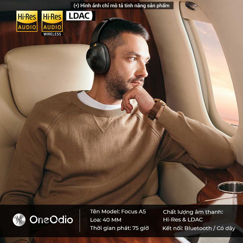 Tai nghe Bluetooth Chụp Tai OneOdio A5 - Trắng Màu Trắng