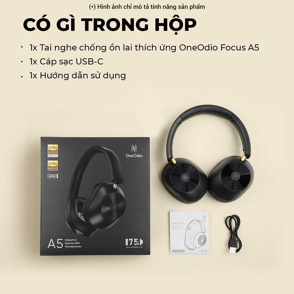 Tai nghe Bluetooth Chụp Tai OneOdio A5 - Xanh Dương - 10