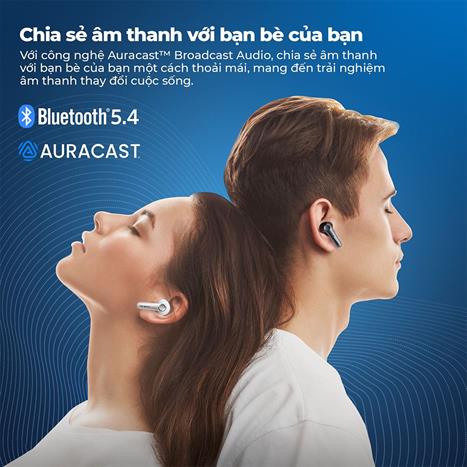 Tai nghe Bluetooth True Wireless Earfun Air Pro 4 - Trắng Màu Trắng