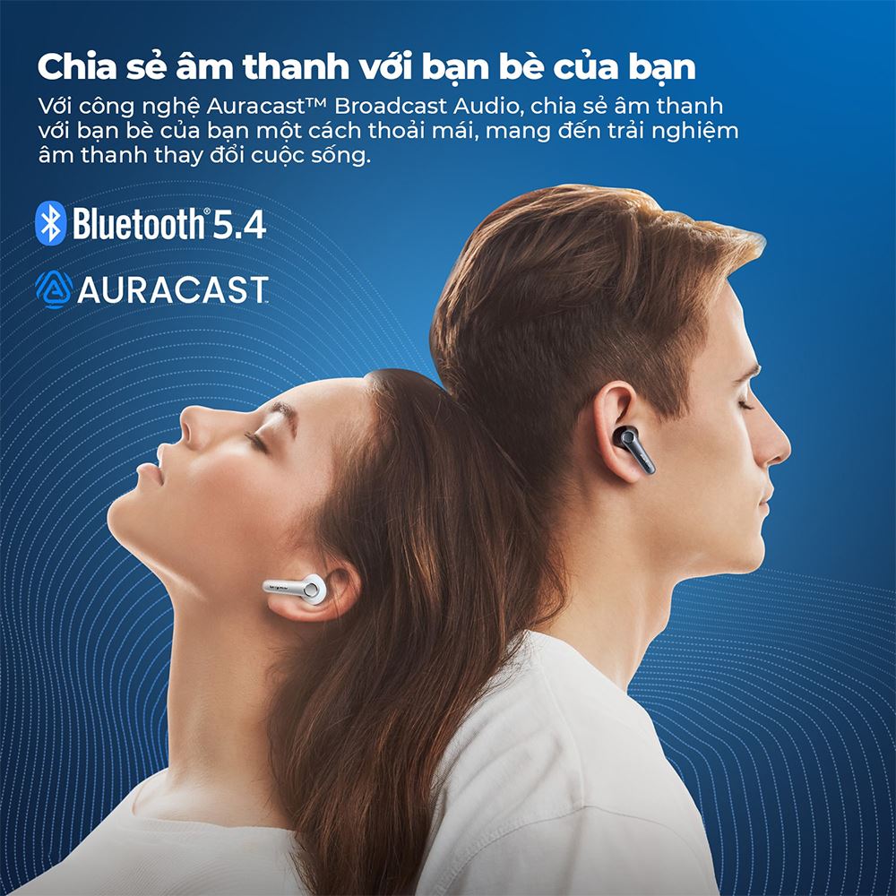 Tai nghe Bluetooth True Wireless Earfun Air Pro 4 - Trắng Màu Trắng