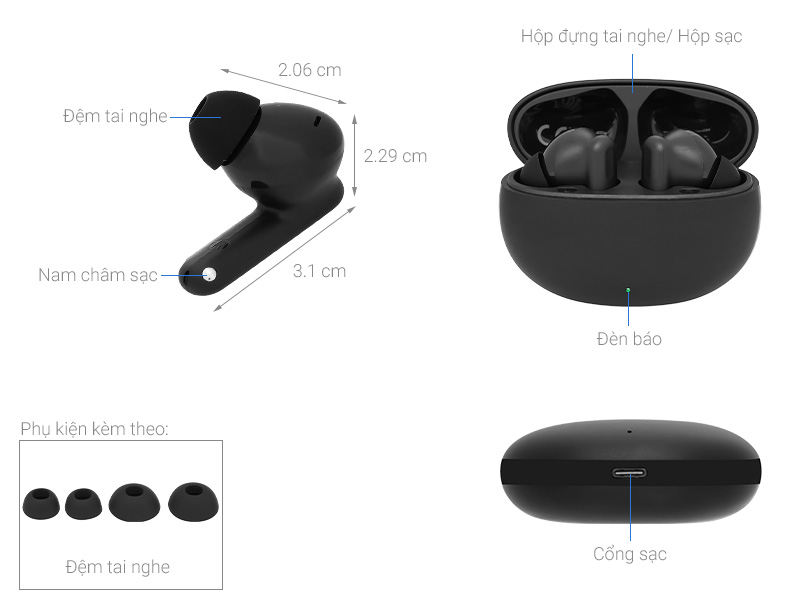Tai nghe Bluetooth True Wireless realme TechLife Buds