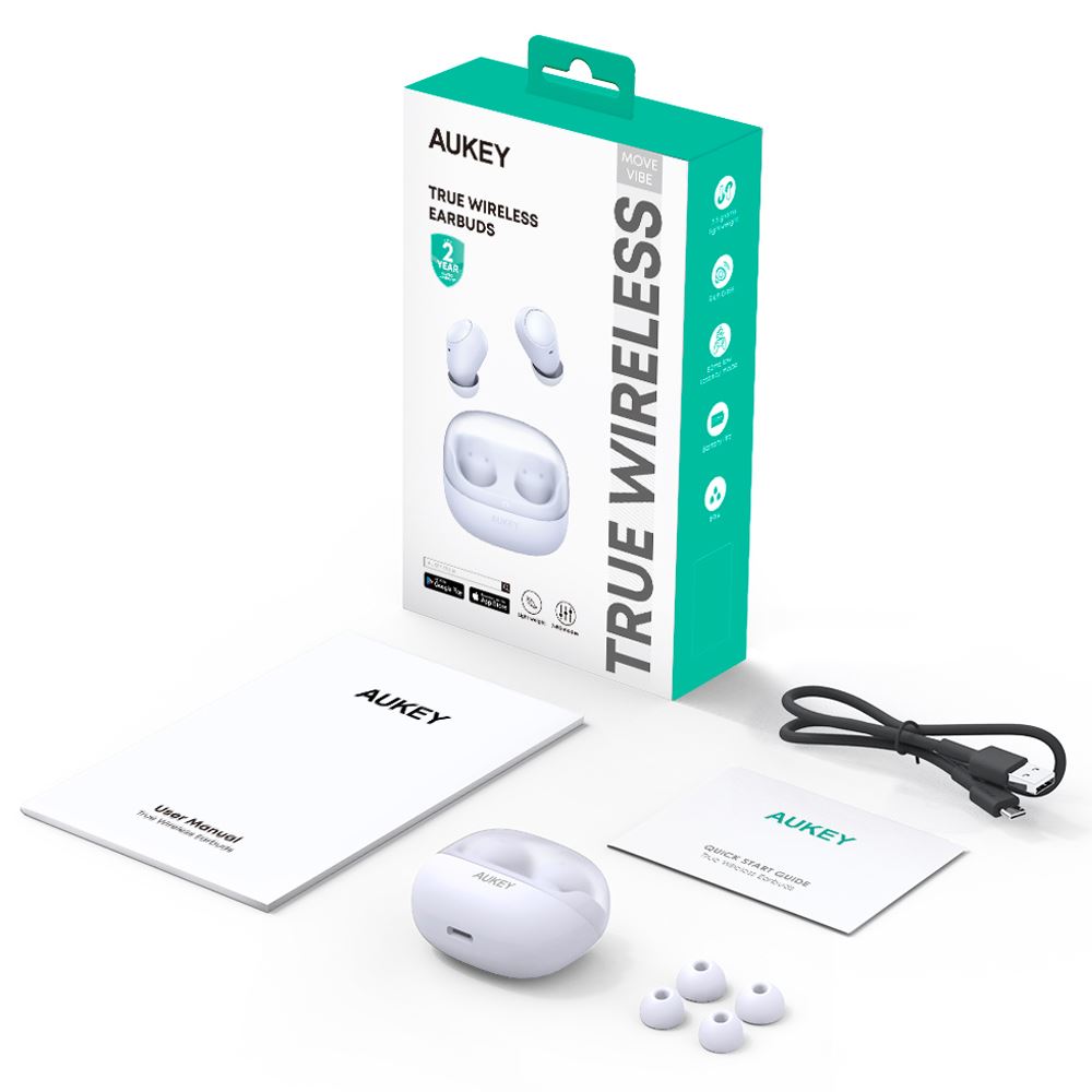 Tai nghe Bluetooth True Wireless Aukey EP-M3A - Tím - 9