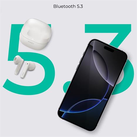 Tai nghe Bluetooth True Wireless Aukey EP-M4 TWS - Trắng Màu Trắng