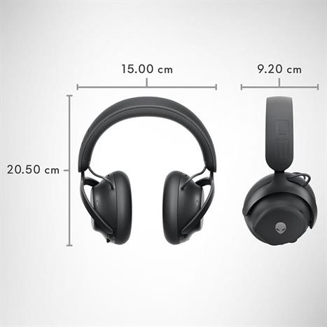 Tai nghe chụp tai Gaming Dell Alienware Pro Dark Màu Đen