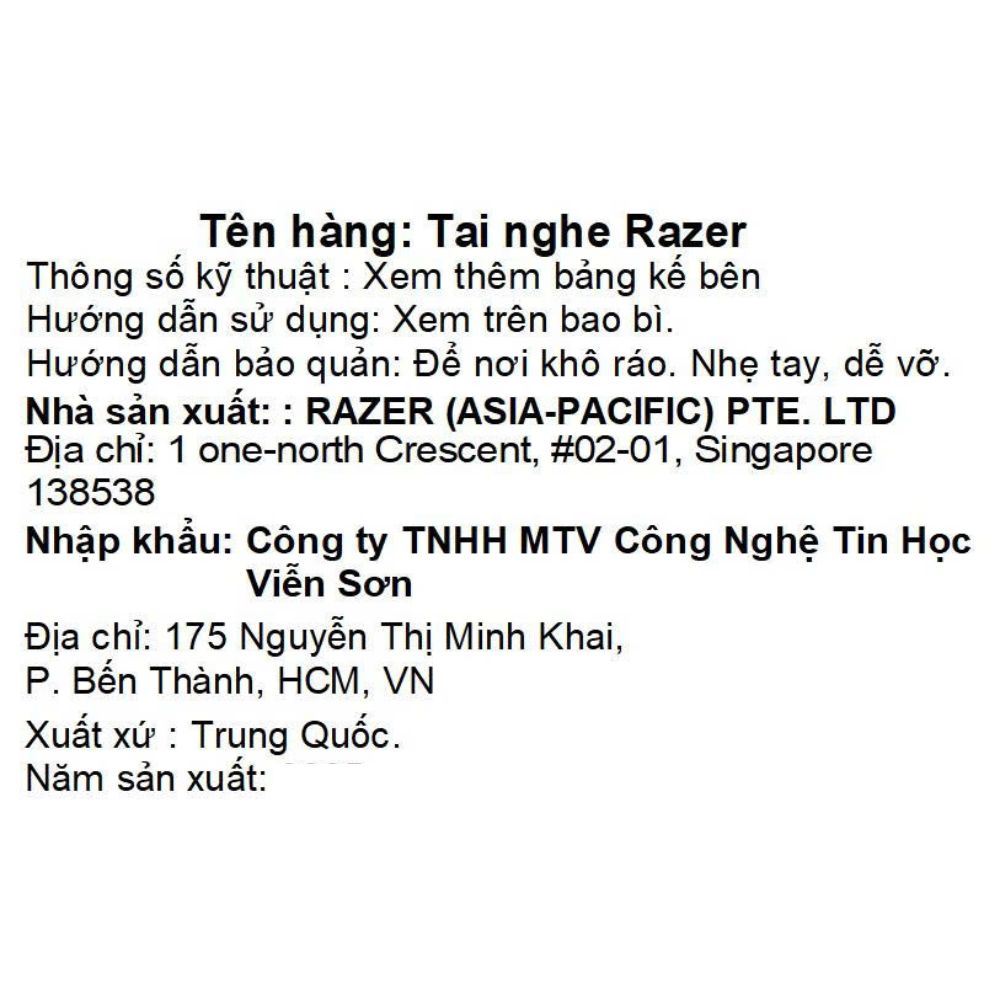 Tai nghe Bluetooth Chụp Tai Gaming Razer Barracuda X Màu Đen