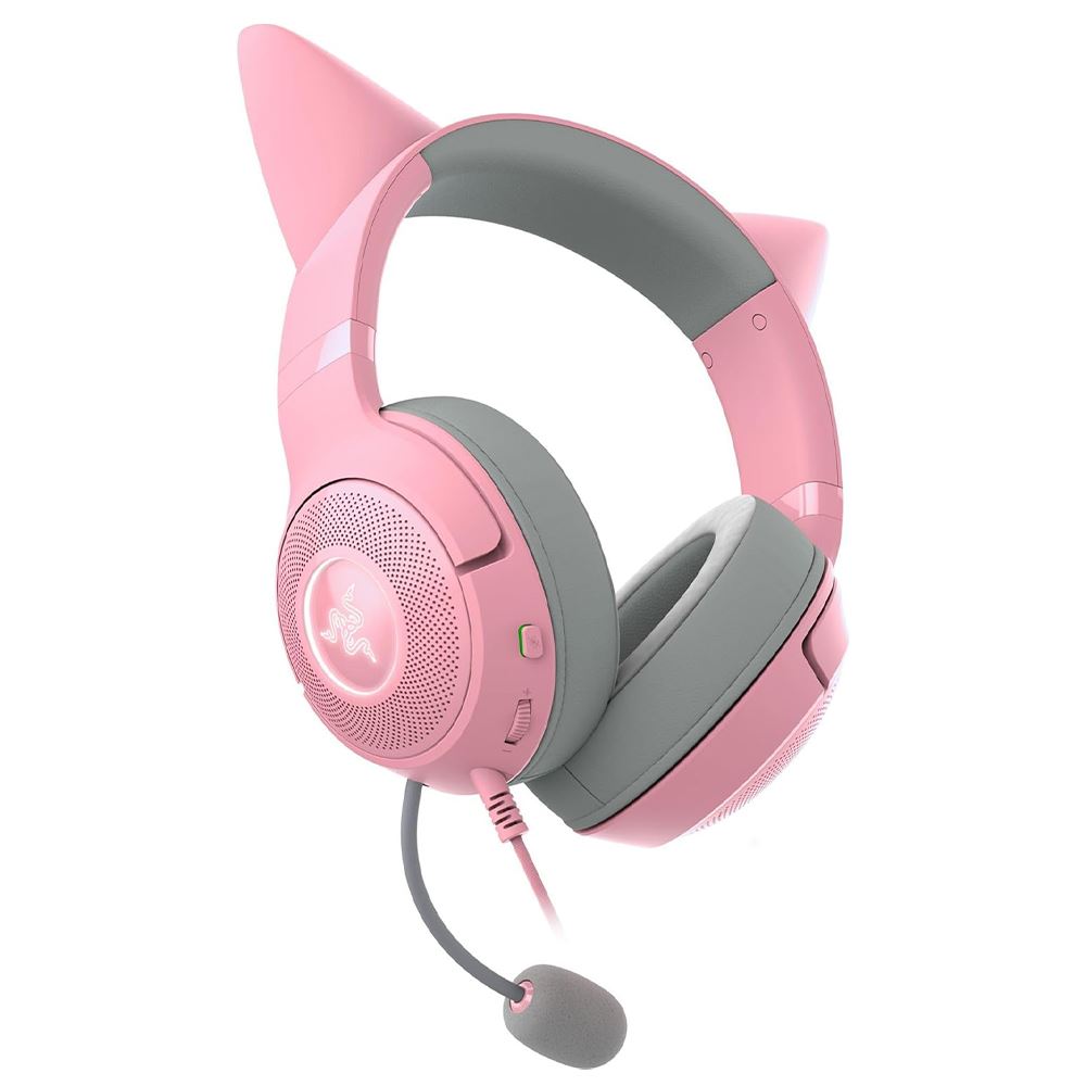 Tai nghe Bluetooth Chụp Tai Gaming Razer Kraken Kitty V2 Quartz Màu Hồng
