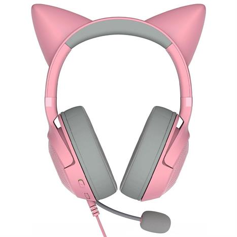 Tai nghe Bluetooth Chụp Tai Gaming Razer Kraken Kitty V2 Quartz Màu Hồng