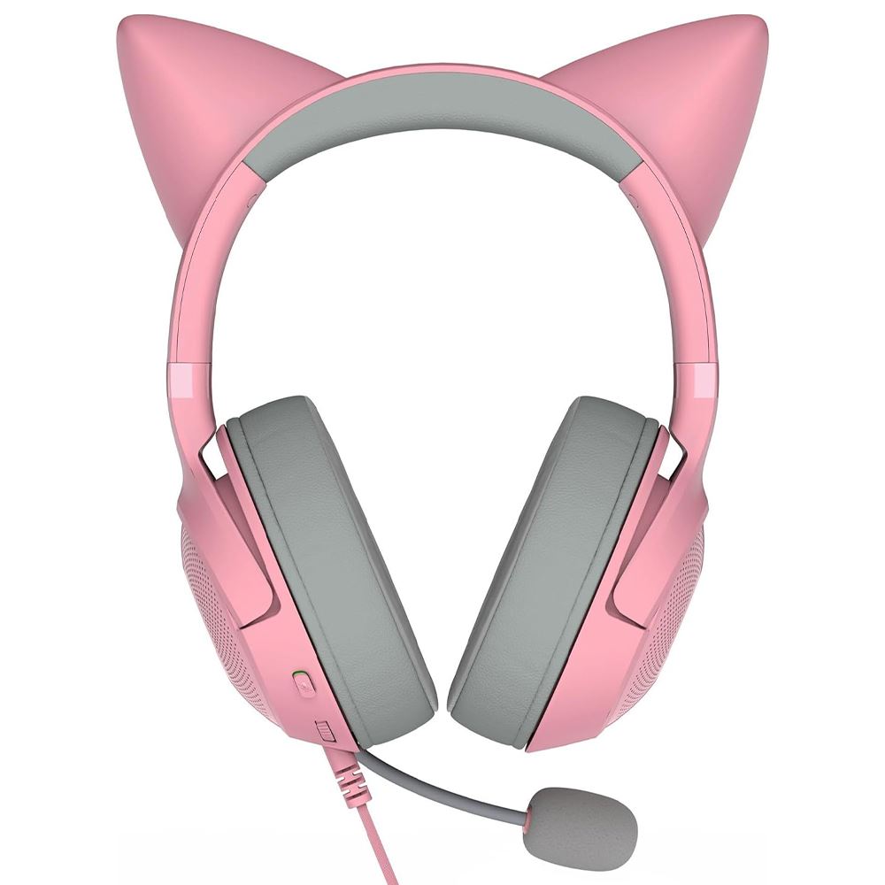 Tai nghe Bluetooth Chụp Tai Gaming Razer Kraken Kitty V2 Quartz Màu Hồng