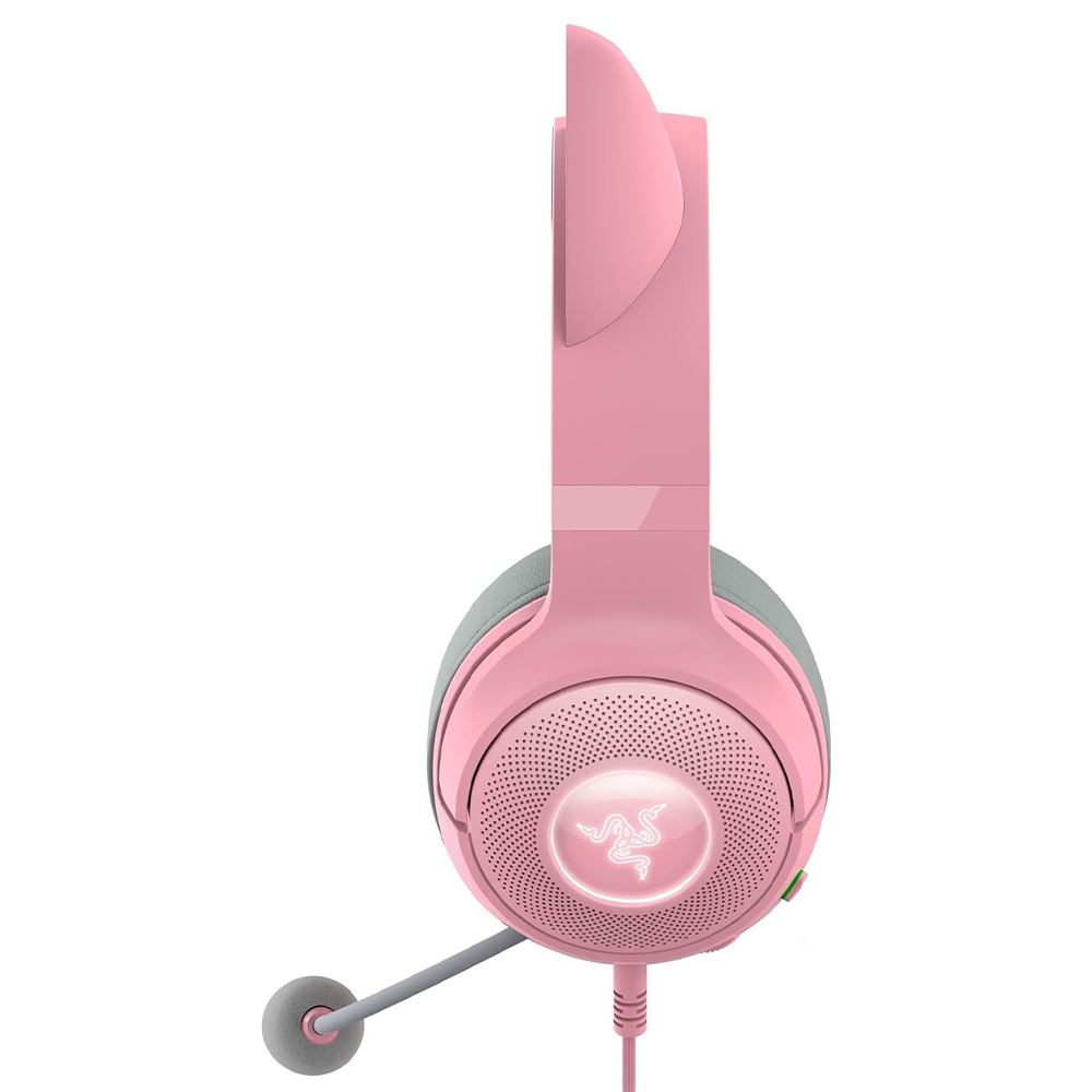 Tai nghe Bluetooth Chụp Tai Gaming Razer Kraken Kitty V2 Quartz Màu Hồng