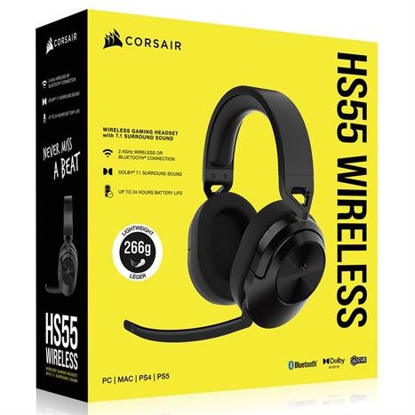 Tai nghe Bluetooth Chụp Tai Corsair HS55 Carbon/CA-9011280-AP Màu Đen