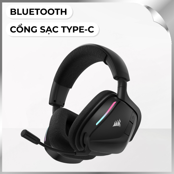Tai nghe Chụp Tai Corsair VOID V2 Carbon/CA-9011379-WW