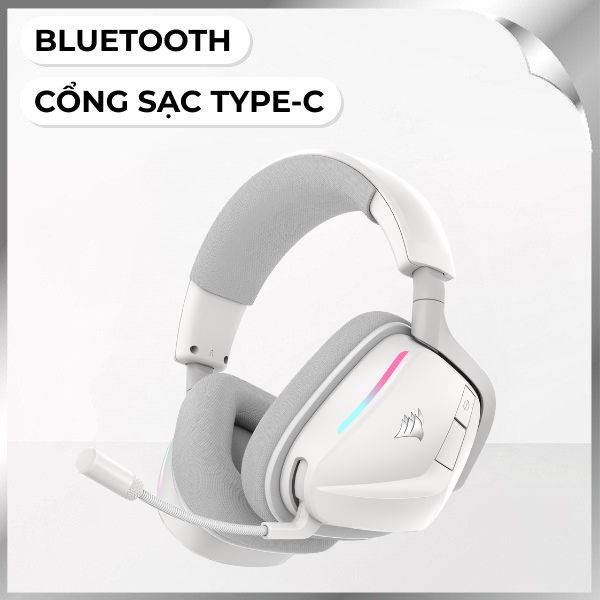 Tai nghe Chụp Tai Corsair VOID V2 White/CA-9011380-WW