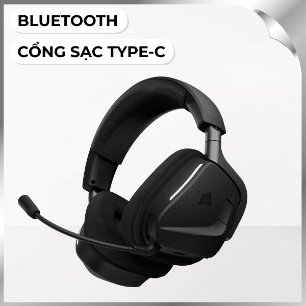 Tai nghe Bluetooth Chụp Tai Corsair VOID MAX V2 Carbon/CA-9011388-WW