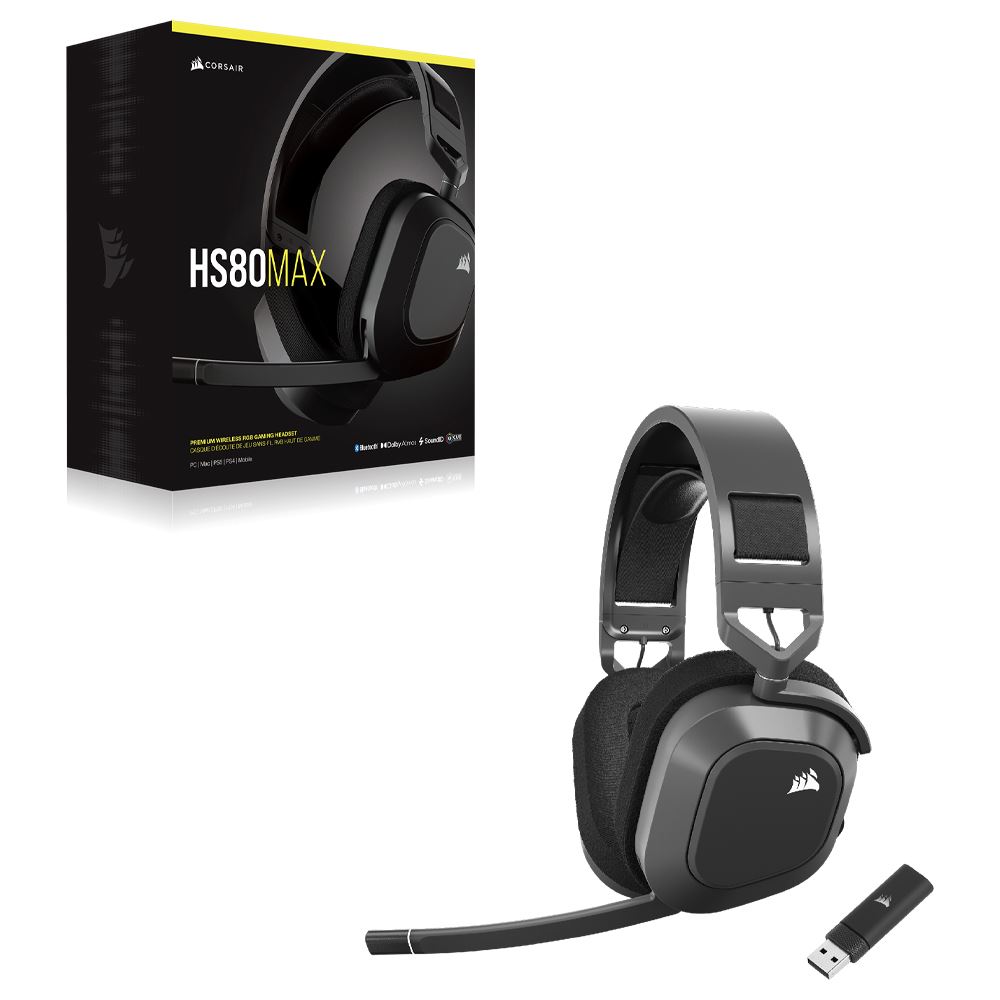 Tai nghe Bluetooth Chụp Tai Corsair HS80 MAX Steel Gray/CA-9011295-AP Màu Xám