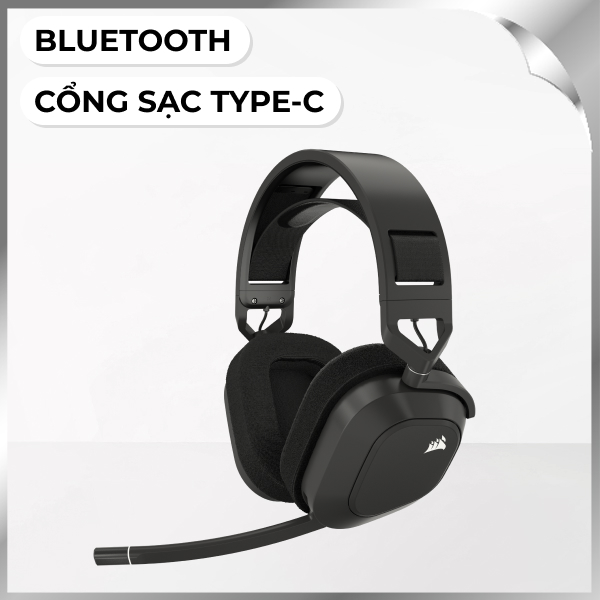 Tai nghe Chụp Tai Corsair HS80 MAX Steel Gray/CA-9011295-AP