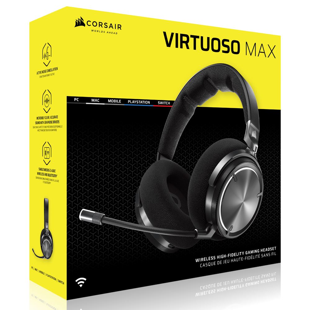 Tai nghe Bluetooth Chụp Tai Corsair Virtuoso MAX Carbon/CA-9011372-WW - 2