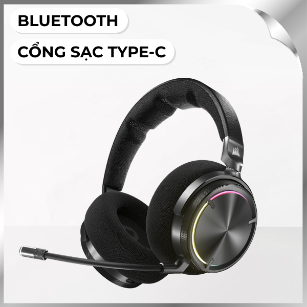 Tai nghe Chụp Tai Corsair Virtuoso MAX Carbon/CA-9011372-WW