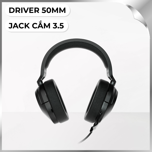 Tai nghe Chụp Tai Gaming Corsair HS55 Stereo Carbon/CA-9011260-AP