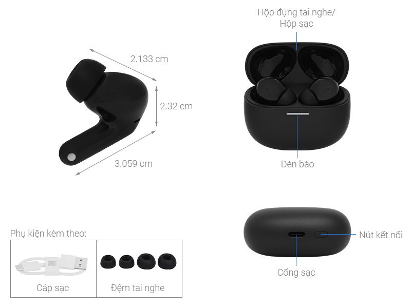 Tai nghe Bluetooth True Wireless Xiaomi Redmi Buds 8