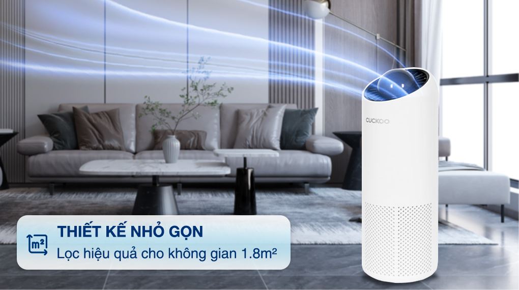 Máy lọc không khí Cuckoo CAC-AG0110FW/WHCKV 5W - Thiết kế Máy lọc không khí Cuckoo CAC-AG0110FW/WHCKV 5W - Thiết kế