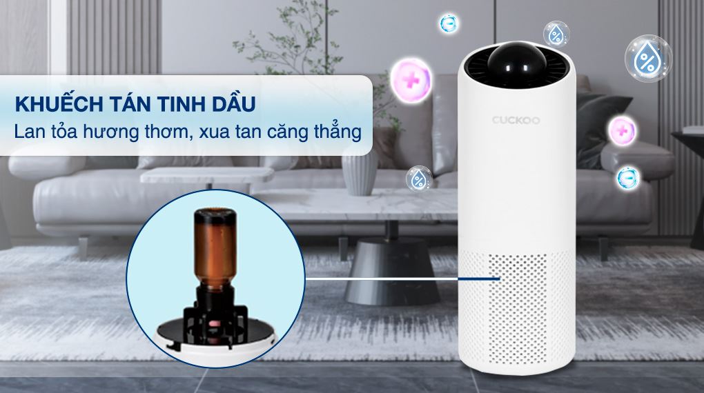 Máy lọc không khí Cuckoo CAC-AG0110FW/WHCKV 5W - Khuếch tán tinh dầu Máy lọc không khí Cuckoo CAC-AG0110FW/WHCKV 5W - Khuếch tán tinh dầu