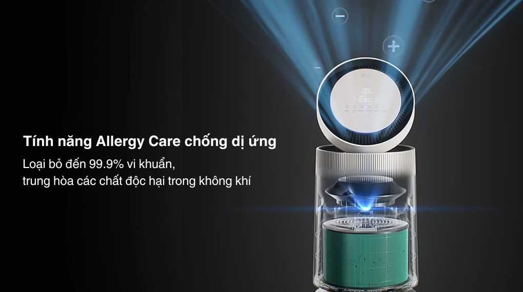 Tính năng Allergy Care - Máy lọc không khí LG PuriCare 360 Alpha Double AS10GDBY0.ABAE 72W