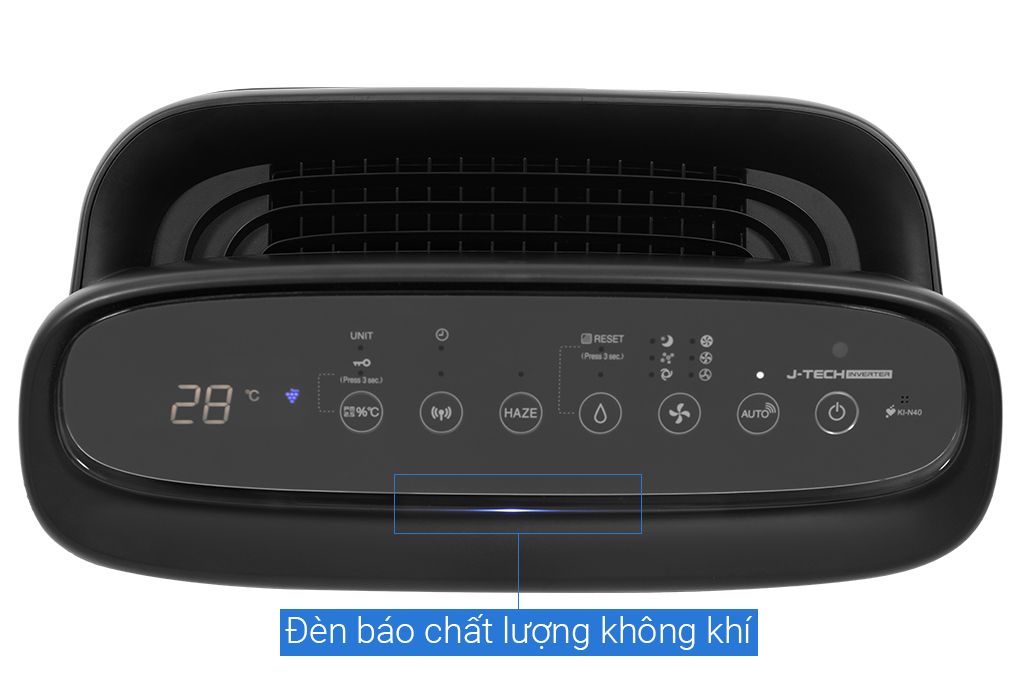 Máy lọc không khí tạo ẩm Sharp KI-N40V-H 29W Màu Đen