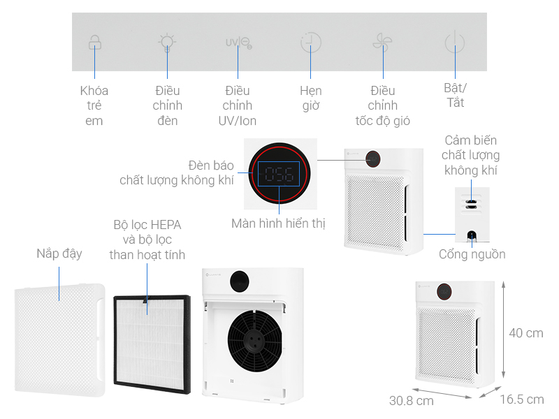 Máy lọc không khí LUMIAS BULMA 50W