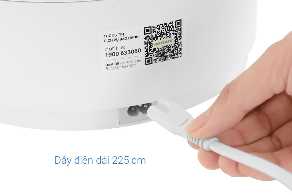 Máy lọc không khí kết hợp quạt Acerpure Cool C2-UVC AC553-50W 65W Màu Trắng