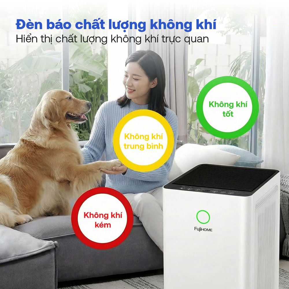 Máy lọc không khí FUJIHOME AP5Pro 60W Màu Trắng