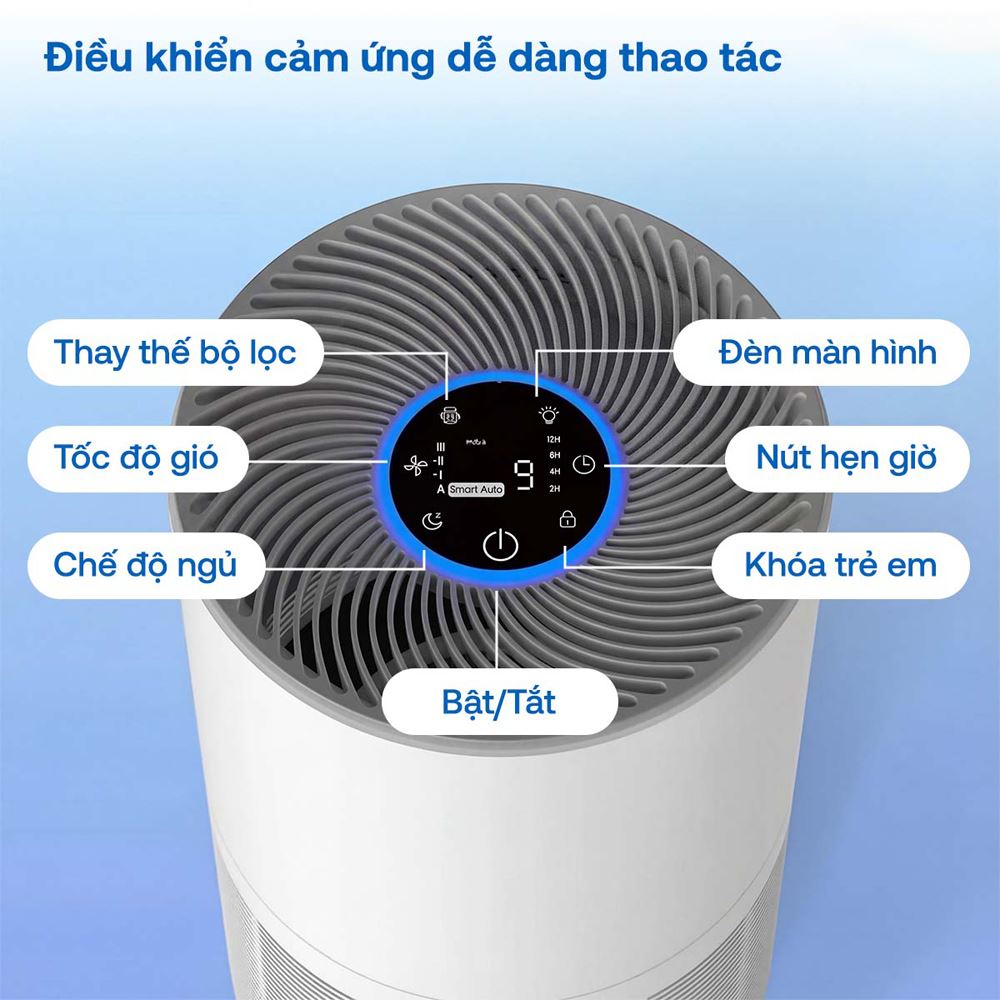 Máy lọc không khí FUJIHOME AP5Grand 35W Màu Trắng
