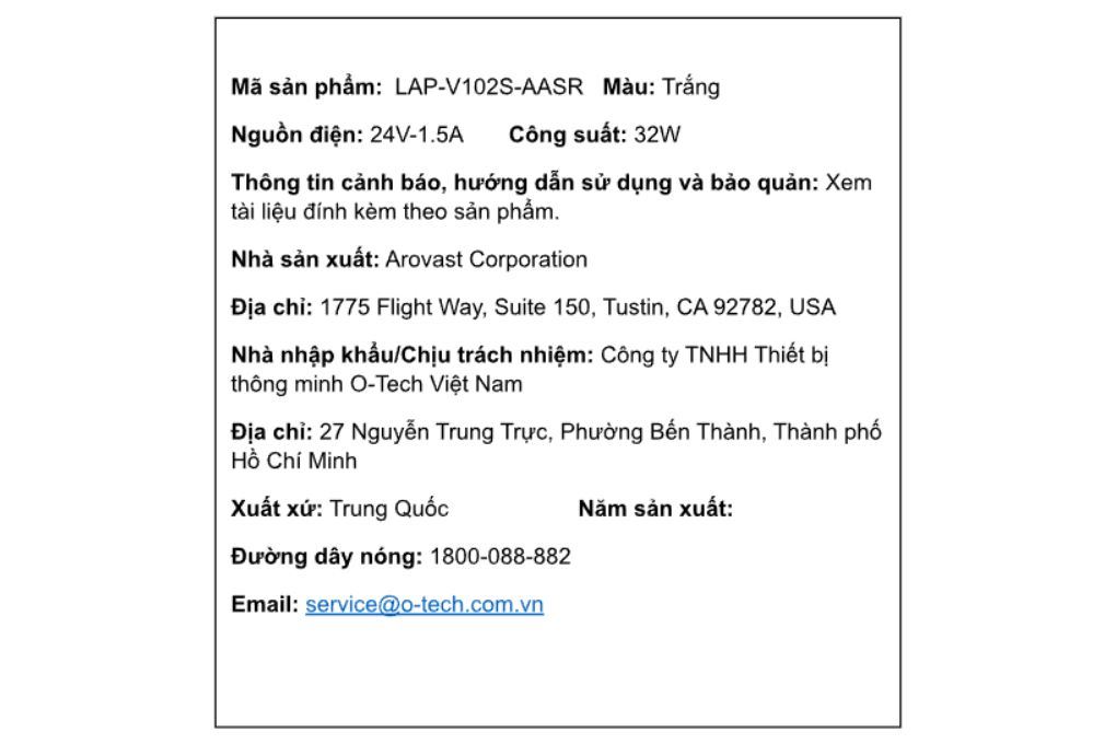 Máy lọc không khí Levoit Vital 100s 32W Màu Trắng