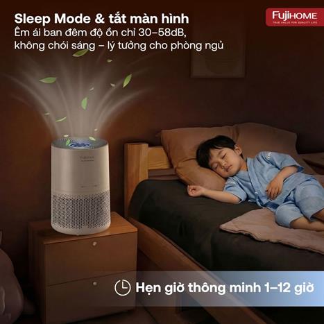 Máy lọc không khí FUJIHOME AP5Compact 25W Màu Trắng