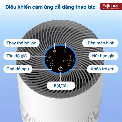 Máy lọc không khí FUJIHOME AP5Compact 25W Màu Trắng