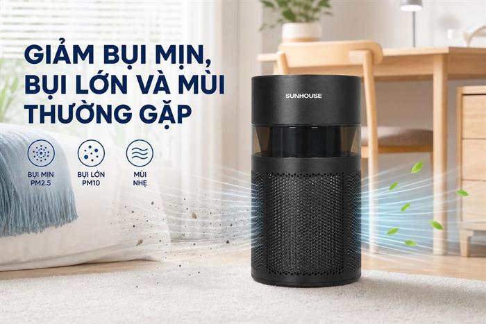 Máy lọc không khí Sunhouse SHD-AP9711 10W Màu Đen